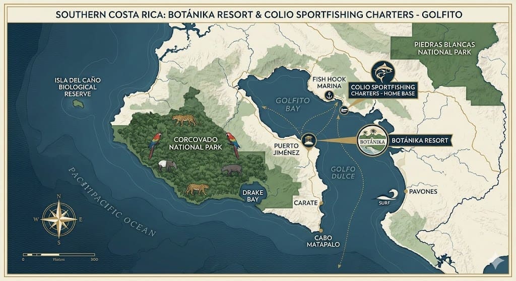 Botanika Resort Puerto Jimenez Costa Rica fishing resort accommodations